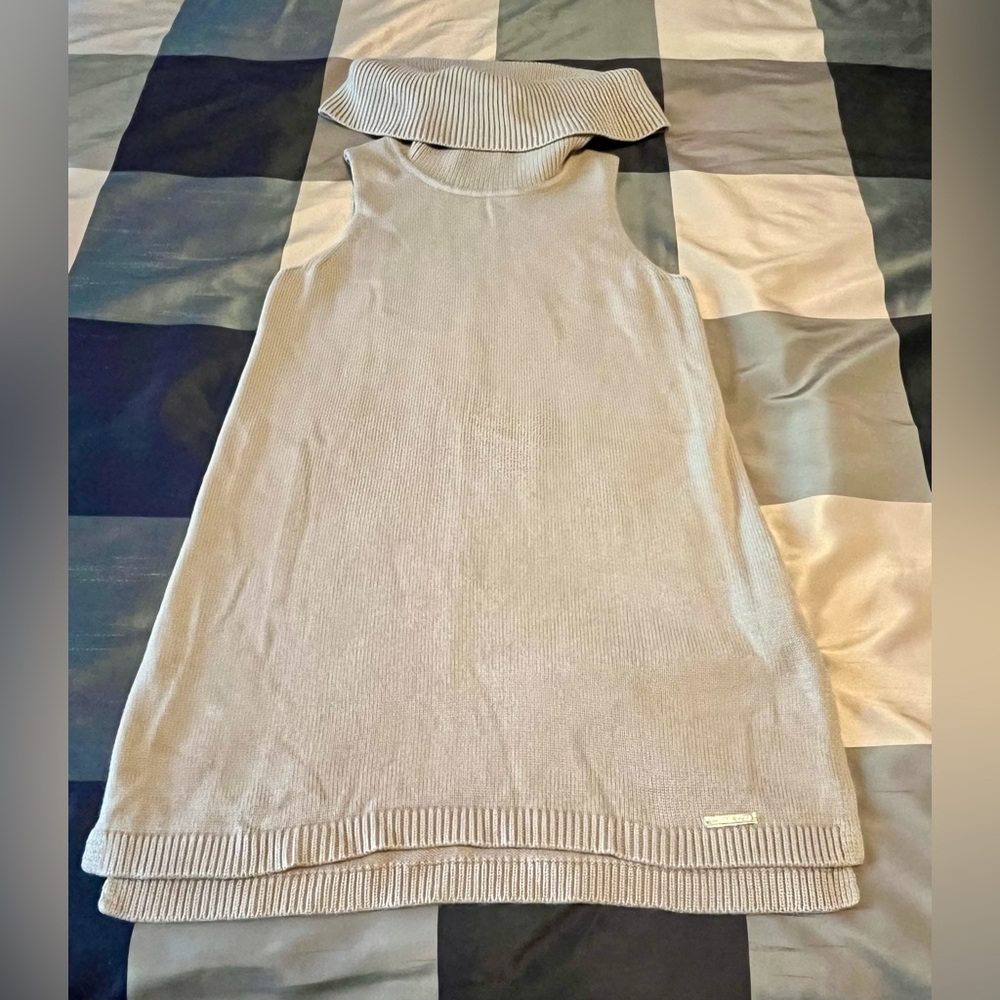 Michael Kors Beige Sleeveless Sweater Sz XS
